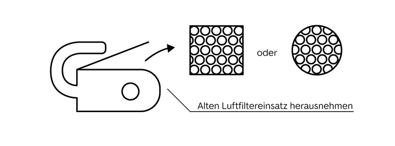 So gelingt der Austausch des Luftfilters – Schritt vier