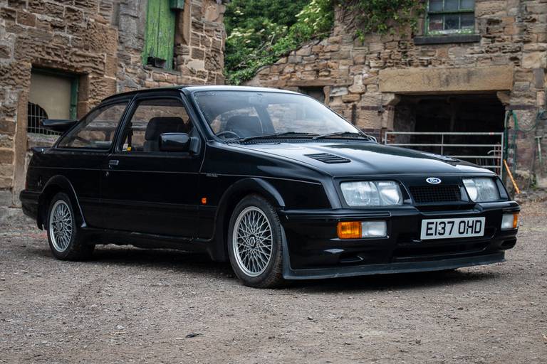  Der Ford Sierra von 1987 - jetzt schon als Oldtimer auf deutschen Straßen unterwegs.